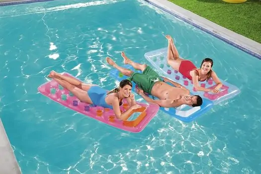 Bestway 43040 Summer Colors Transparent Floating Mat - გასაბერი ლეიბი, 3 image