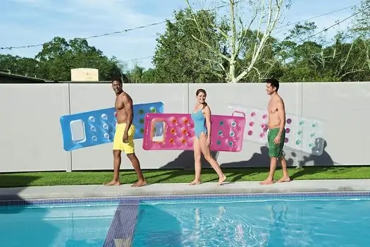 Bestway 43040 Summer Colors Transparent Floating Mat - გასაბერი ლეიბი, 4 image