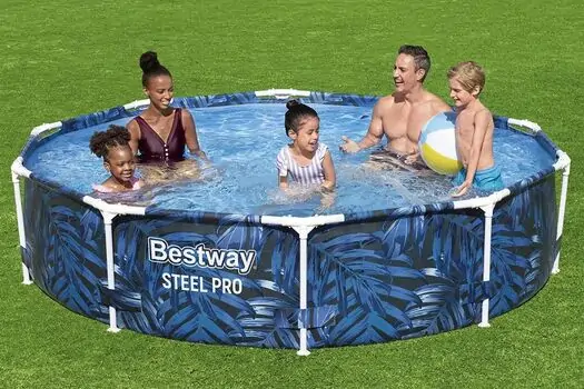 Bestway 56985 Pool Steel Pro Safari Round მრგვალი კარკასული აუზი, 7 image