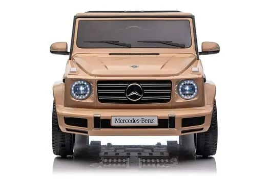 Mercedes-Benz G500 Car Cameo Brown- ელექტრო მანქანა კაუჩუკის საბურავებით, 3 image