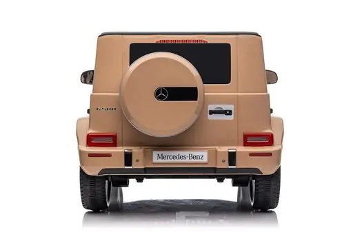 Mercedes-Benz G500 Car Cameo Brown- ელექტრო მანქანა კაუჩუკის საბურავებით, 6 image