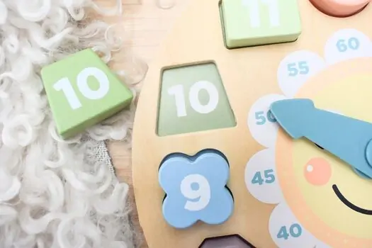 Tooky Toy Clock Puzzle - ხის განსავითარებელი სათამაშო საათის ფაზლი, 3 image