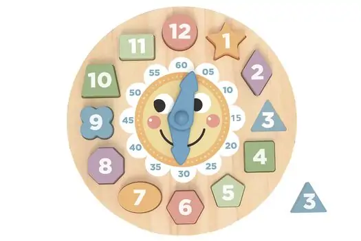 Tooky Toy Clock Puzzle - ხის განსავითარებელი სათამაშო საათის ფაზლი