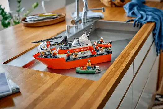 Leo city 60504 Coast Guard Rescue Boat & Helicopter, 10 image