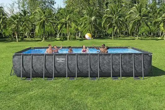 Bestway 561KG APX 365 Rectangular Pool Set - კარკასული აუზი ქვიშის ფილტრით და კიბით, 13 image