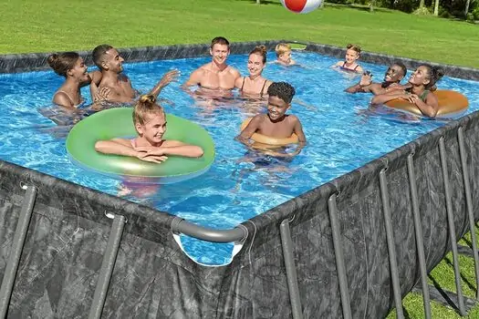 Bestway 561KG APX 365 Rectangular Pool Set - კარკასული აუზი ქვიშის ფილტრით და კიბით, 15 image