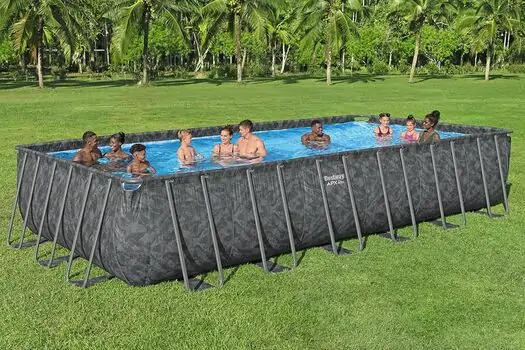 Bestway 561KG APX 365 Rectangular Pool Set - კარკასული აუზი ქვიშის ფილტრით და კიბით, 2 image