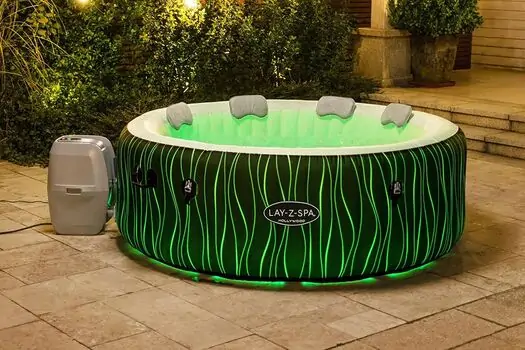 Bestway 60059 Lay-Z-Spa Hollywood Luxe AirJet 6 Black Waves Round - გასაბერი ჯაკუზი, 16 image