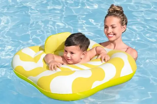 Bestway 32298 Swim Safe Level A swim seat with velvet surface  - გასაბერი კამერა, 7 image