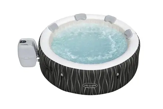 Bestway 60059 Lay-Z-Spa Hollywood Luxe AirJet 6 Black Waves Round - გასაბერი ჯაკუზი, 3 image
