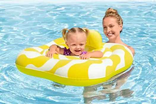 Bestway 32298 Swim Safe Level A swim seat with velvet surface  - გასაბერი კამერა, 4 image