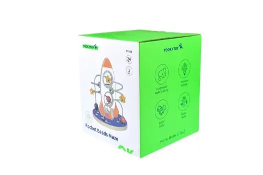 SPACE ROCKET BEAD MAZE-რაკეტის ფორმის განვითარებადი ლაბირინთი, 5 image