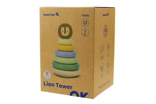 MY FOREST FRIENDS LION STACKING TOWER-ლომის დასაწყობი კოშკი, 3 image