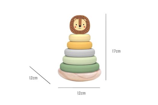 MY FOREST FRIENDS LION STACKING TOWER-ლომის დასაწყობი კოშკი, 8 image