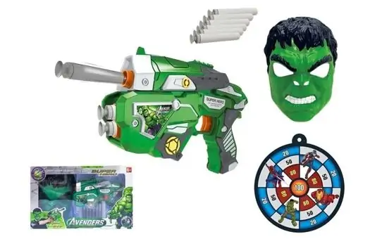 Hulk Ultra Gun And Mask - ჰალკის ულტრა სათამაშო იარაღი და ნიღაბი, 2 image