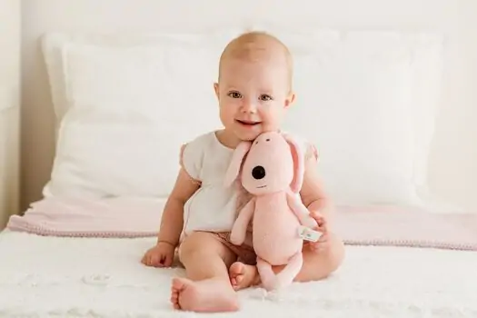 Bali Bazoo 81991 Cuddle toy Dog 28cm pink-განსავითარებელი სათამაშო, 6 image
