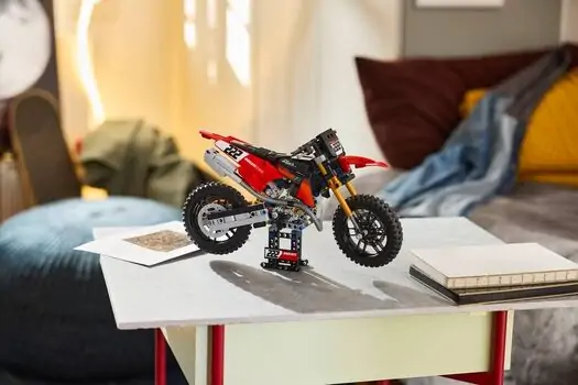 Lego Technic 42238 Ducati Desmo450 MX Factory Motorcycle, 8 image