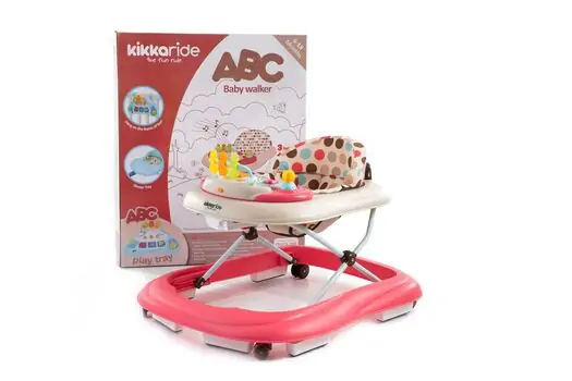 KikkaBoo Walker ABC Pink საბავშვო ჭოჭინა, 2 image