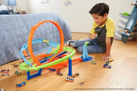 Hot Wheels HTK16 Loop Cyclone Challenge Playset - ჰოთ ვილსის სათამაშო ტრასა, 6 image
