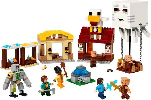 Lego Minecraft 21273 The Ghast Balloon Village Attack, 2 image