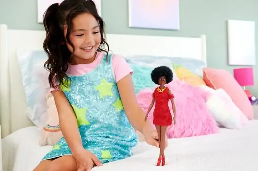 Barbie Doll Fashionista With Natural Black Hair - ბარბის თოჯინა, 2 image