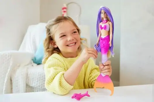 Barbie “Malibu” Mermaid Doll With Color Change Feature - ბარბის თოჯინა აქსესუარებით, 2 image