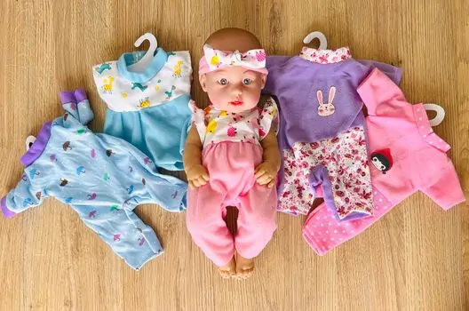 HELLO BABY TOY WITH CLOTHES თოჯინა სხვადასხვა ტანსაცმლით, 2 image