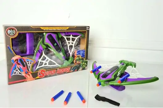 MARVEL HULK BOW AND ARROW SOFT BULLET LAUNCHER 564-939 ჰალკის ბლასტერი მშვილდი, 2 image
