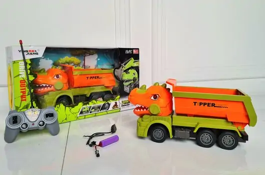 Monster Truck Dinosaur Car Remote Control YJ-079-3 საბავშვო სათამაშო მანქანა დისტანციური მართვით
