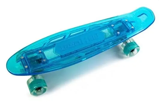 Penny Board Blue With LED Wheels პენიბორდი, 2 image