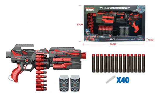 Thunderbolt Soft Bullet Gun Set - სათამაშო თოფი, 2 image