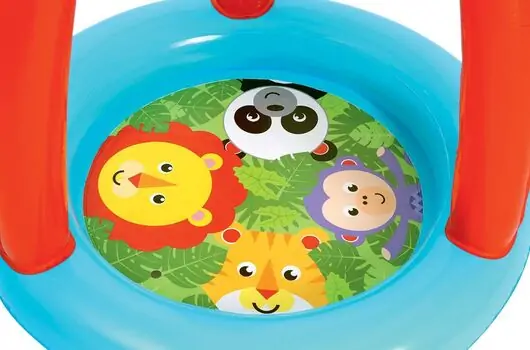 Bestway 93541 Fisher Price Animals Print Inflatable Ball Pit გასაბერი მშრალი აუზი, 4 image