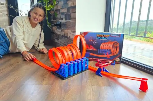 Racing Track  With Pull Back Car - სათამაშო ტრასა, 9 image