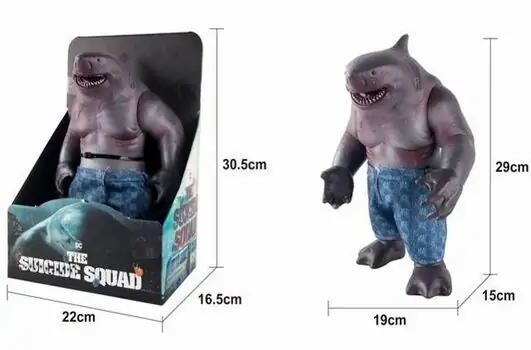 The Suicide Squad Shark Figure - ზვიგენის ფიგურა