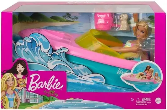 Barbie Doll and Boatplay Set ბარბის თოჯინა კატერით