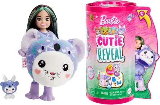Barbie Cutie Reveal Chelsea Doll Costume Series თოჯინა ფერის ტრანსფორმაციით