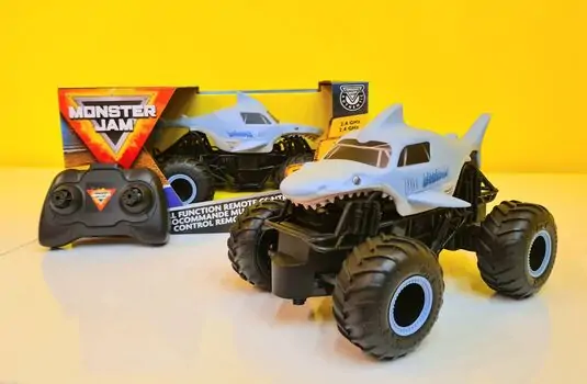 MONSTER JAM BLUE საბავშვო სათამაშო მანქანა დისტანციური მართვით