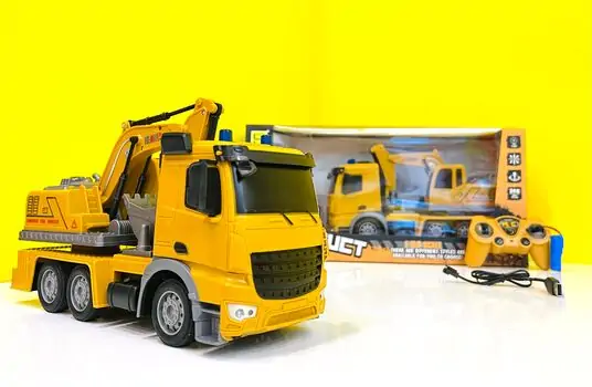 CITY CONSTRUCT CAR INCLUDE BATTERY & USB CHARGER საბავშვო სათამაშო მანქანა დისტანციური მართვით, 2 image
