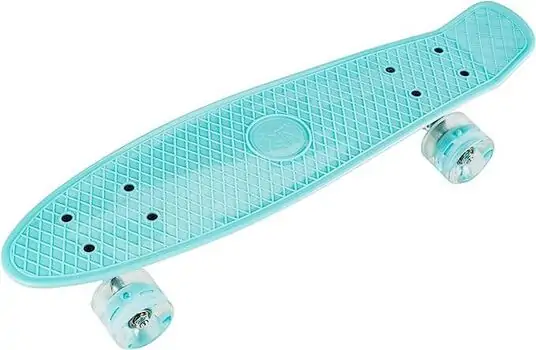 Penny Board Turquoise With LED Wheels პენიბორდი, 2 image