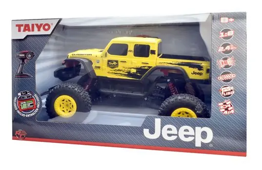 Taiyo Jeep Gladiator Yellow -  საბავშვო სათამაშო მანქანა დისტანციური მართვით, 4 image