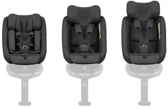 Kikkaboo i-Class Plus i-Size Noir - მანქანის სავარძელი (ქარსითი), 8 image