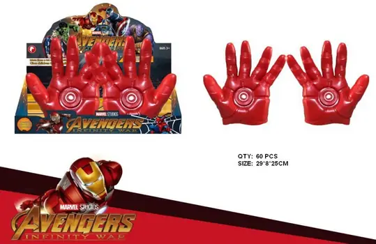 Avengers Iron man MARVEL-ის სუპერ გმირი რკინის კაცის ხელთათმანები, 2 image