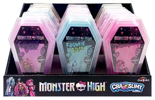 Cra-Z-Art Monster High  Coffin Slimy Assortment სათამაშო ტყლარწის ნაკრები
