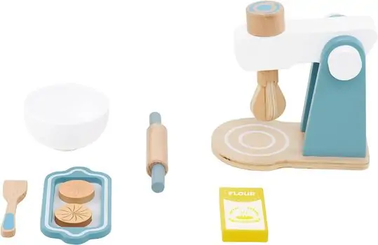 Wooden Toy Mixer - ხის სათამაშო მიქსერი აქსესუარებით, 7 image