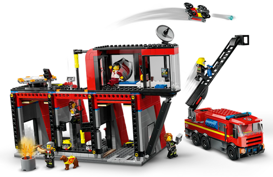 Lego City 60414 Fire Station with Fire Truck, 3 image