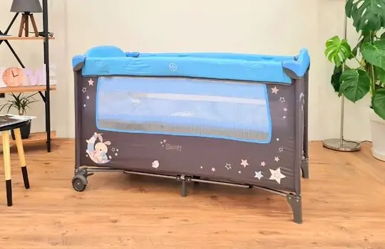 Cangaroo Sleepy Turquoise ორ დონიანი საწოლ-მანეჟი, 2 image