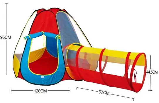 Play Tent 3 in 1  - საბავშვო სათამაშო კარავი, 4 image