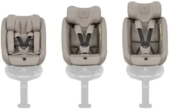 Kikkaboo i-Class Plus i-Size Champagne - მანქანის სავარძელი (ქარსითი), 5 image