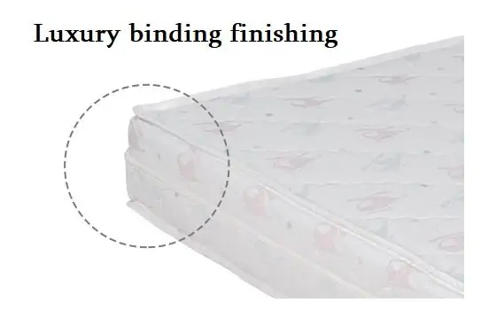KikkaBoo Mattress CocoCraft Premium Elephants Green 60x120x15cm მატრასი ბამბის ზედაპირით და ქოქოსის შიგთავსით, 5 image