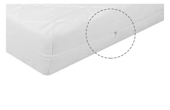KikkaBoo Mattress Air Sense Aloe 60х120х14cm მატრასი ბამბის ზედაპირით			, 5 image